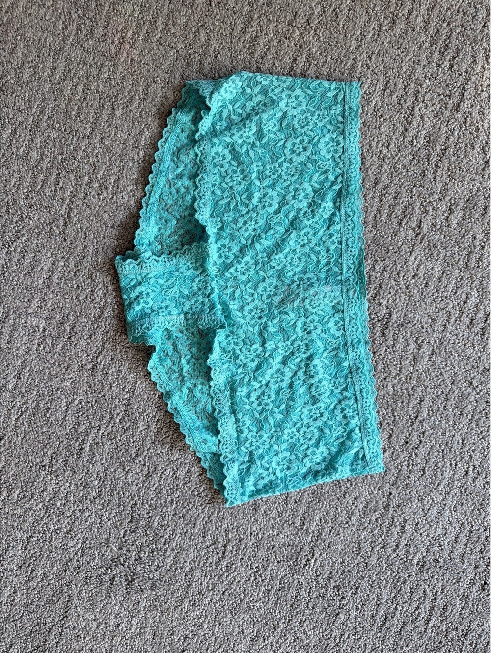 Victoria's Secret Teal Lace Boyshort Panties Size L NWT